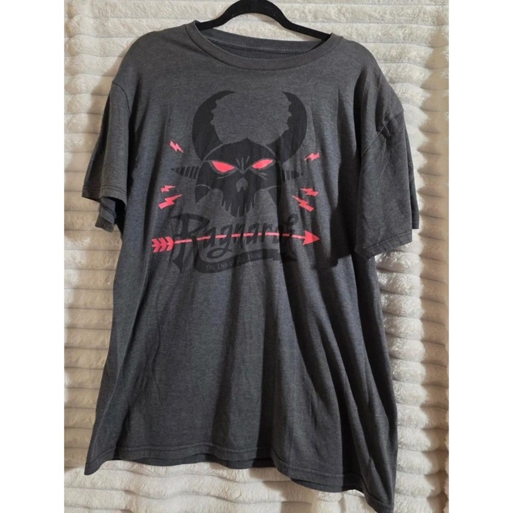 Fortnite Ragnarok The End of All Things Graphic T-Shirt Mens XL Charcoal Gray